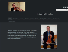 Tablet Screenshot of mikehallviolin.com